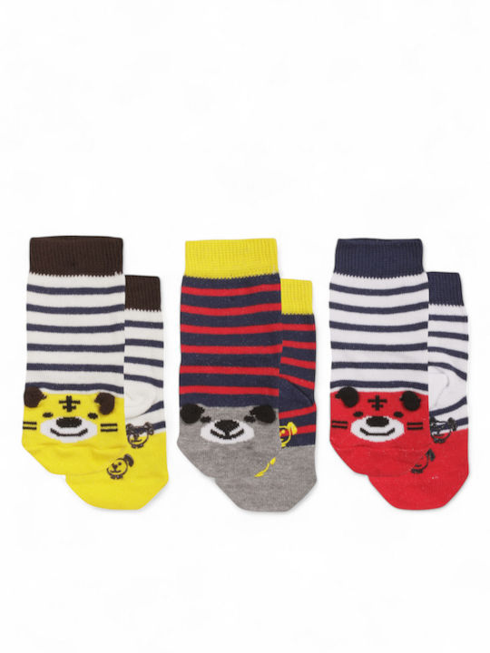 Yumese Kids' Socks Non-Slip Colorful 3 Pairs