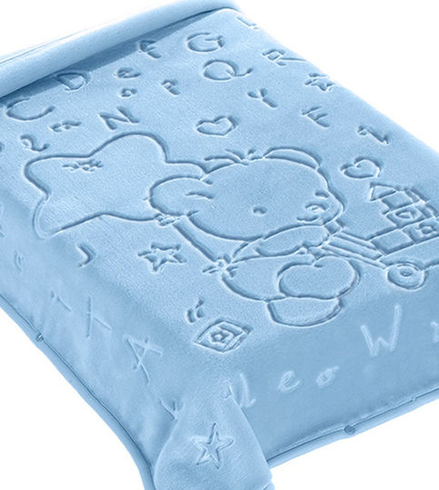 Belpla Pătură Spania Pepinieră Swaddling pături Catifea Albastru Blue 80x90cm