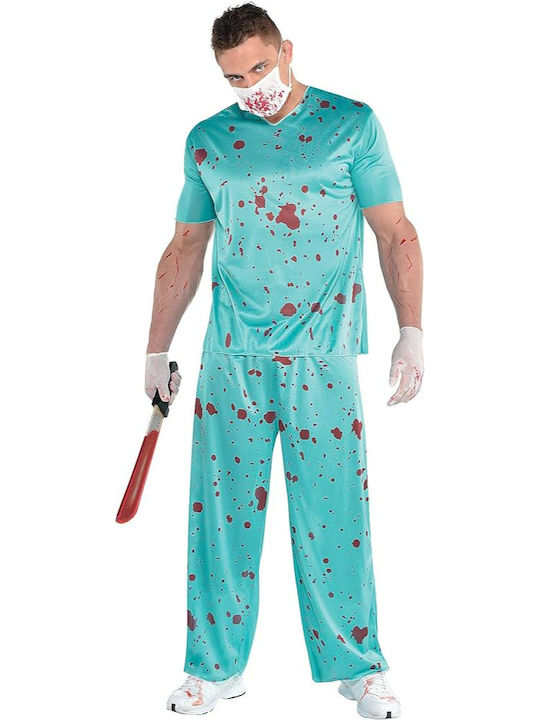 Adult Nurse Costume Bloodstains M L