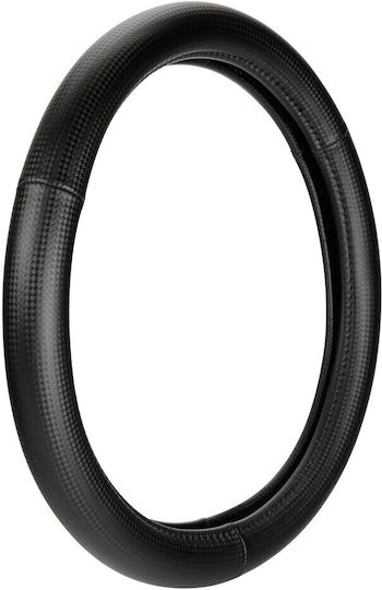 Lampa Car Steering Wheel Cover with Diameter 35-37cm made of Leatherette Black