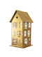 Zen Collection Christmas Metallic Gold Candlestick 23.5x13cm