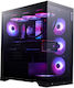Adata Invader X Gaming Midi Tower Computer Case with Side Window Black