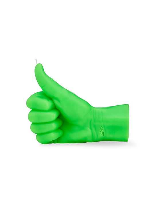 Κερί Χειρονομίας Thumbs Up Φλούο Πράσινο 380gr Candlehand