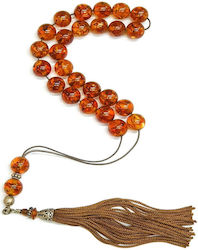 Roloi Komboloi Perle de îngrijorare Amber de lungime 33buc Portocaliu Roloi Komboloi Perle de îngrijorare Amber de lungime 33buc Portocaliu