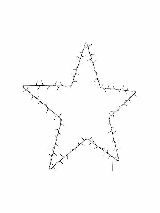 vidaXL Plastic Illuminated Christmas Decorative Pendant Star 87x90cm
