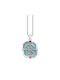 Thomas Sabo Colier Din Argint Cu Zircon Albastru