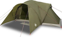 vidaXL Cort De Camping Tunel Verde Pentru 6 Per...