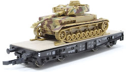 Roco Minitanks Sonderedition Flachwagen Pzkpfw 4 Version H Ho 1:87 843 Roco Minitanks Sonderedition Flachwagen Pzkpfw 4 Version H Ho 1:87 843