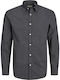 Long-sleeved Cotton Shirt Black