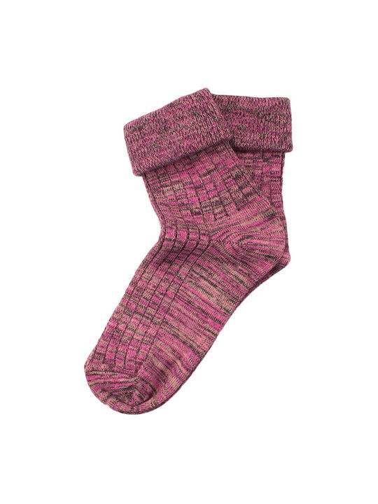 Livoni Damen Socken Fuchsia 1Pack