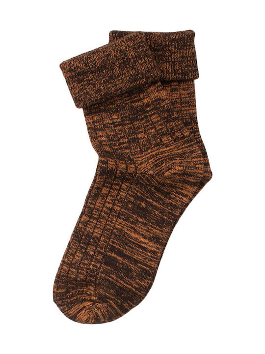 Livoni Damen Socken Orange 1Pack