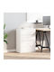 Wooden Chest of Drawers with 4 Drawers White 60x31x60cm