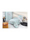 Guy Laroche Zootopia Set Kids Duvet Cover Single with Pillowcase Cotton Aqua Grey 165x225cm