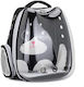 Haustiere Rucksack für Hunde Transparent L40xB32xH25cm.