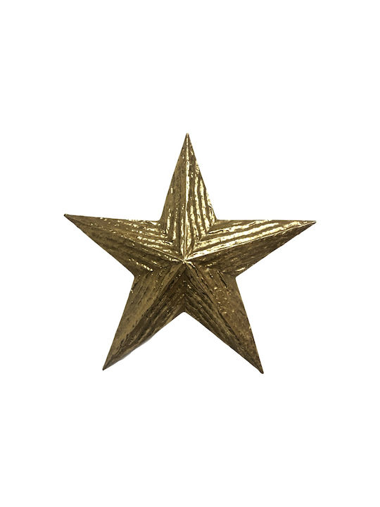 Zen Collection Metal Christmas Decorative Pendant Star 47x7.5x49cm Gold