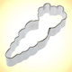 Carrot Cookie Cutter Metallic
