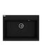 Laveo Drop-In Sink Synthetic Granite W70xD50cm Black
