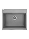 Laveo Drop-In Sink Synthetic Granite W60xD50cm Gray
