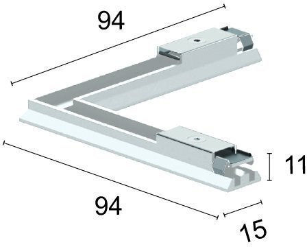 Viokef Track Connector for Lighting Fixtures White 02/1108