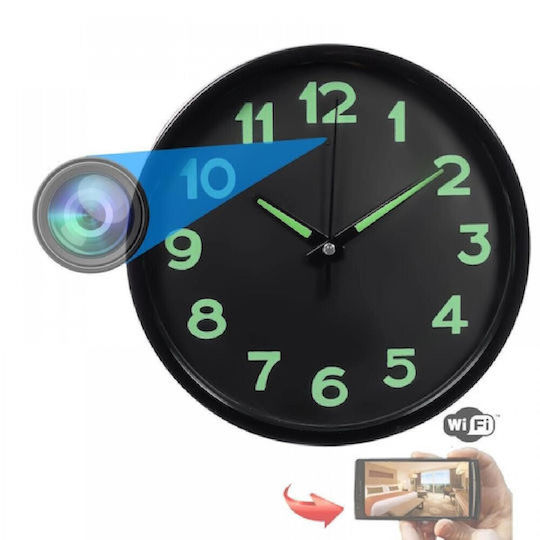 S-Talk Hidden Camera WiFi Clock 1080p with Memory Card Slot and Motion Detector