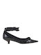 Leder Pumps Schwarz