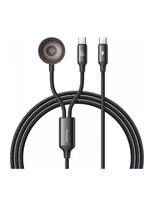 Mcdodo Ca-2200 2-in-1 USB-C Kabel + Apple Watch Ladegerät 60W 1,2m
