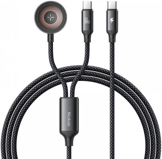 Mcdodo Ca-2200 2-in-1 Usb-c Cable + Apple Watch Charger 60w 1.2m