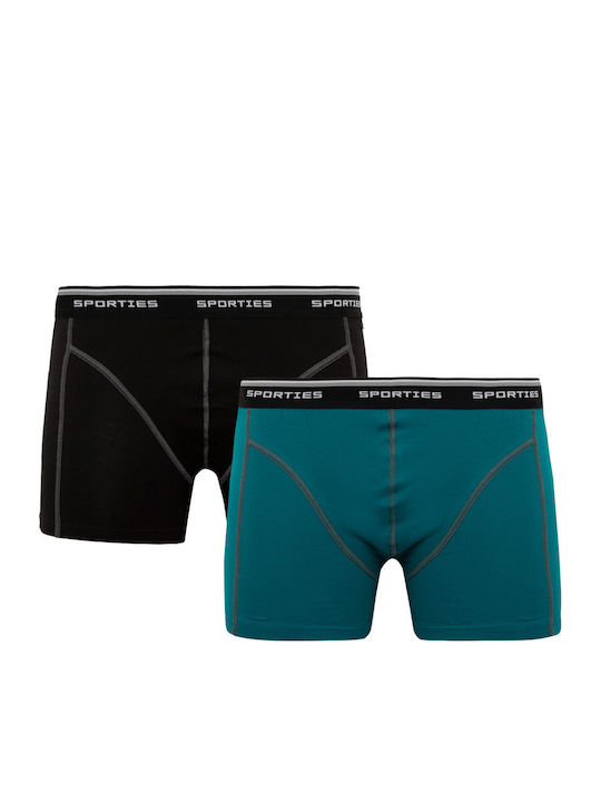 Sporties Ανδρικά Μποξεράκια Green/black 2Pack
