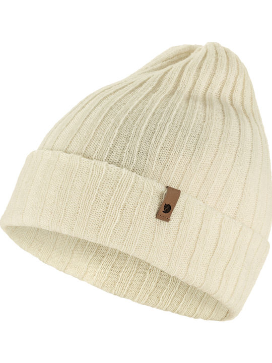 Byron Beanie Unisex Σκούφος Πλεκτός σε Λευκό χρώμα