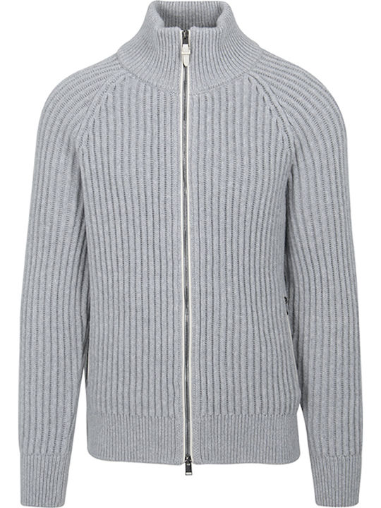 Hugo Boss Men's Knitted Cardigan Light Gray 50526842-072