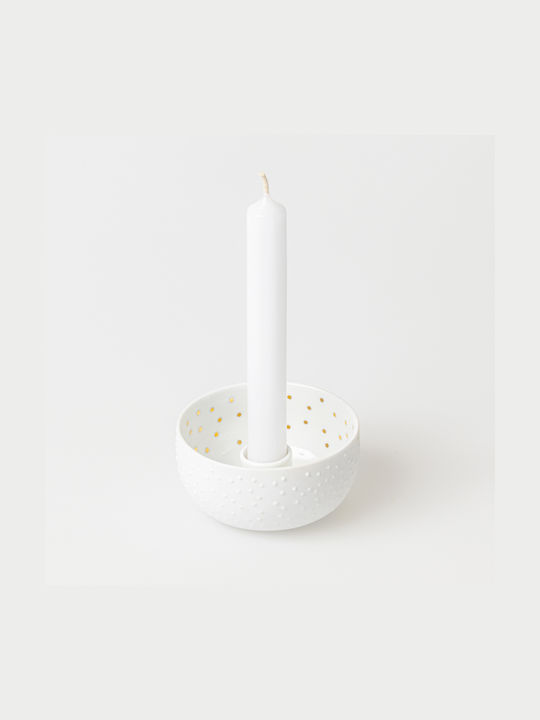 Raeder Porcelain Candle Holder Dots