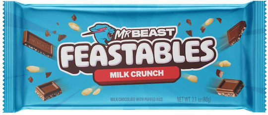 Mr Beast Млечен Шоколад Crunch Feastable 60гр
