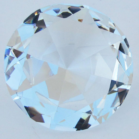 Kristall Funkelnder Diamant 100 mm Diamant Edelstein Briefbeschwerer Hochzeit Büro Wohnkultur Irisierend 5311
