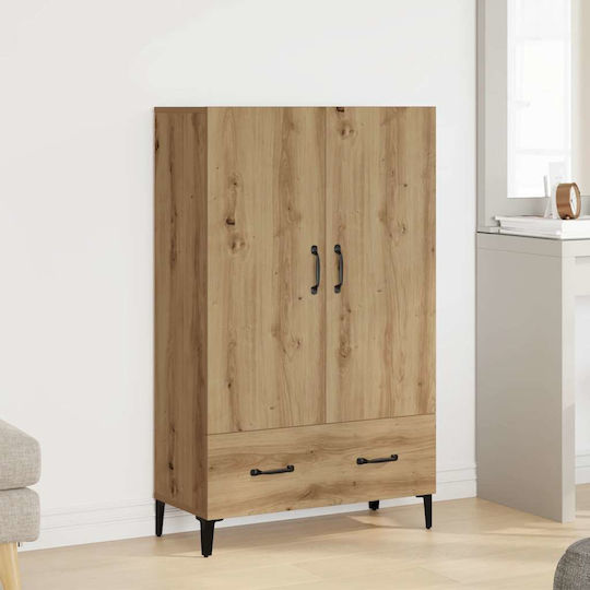 Δίφυλλη Ντουλάπα 70x31x115cm Δρυς Δίφυλλη Ντουλάπα 70x31x115cm Δρυς