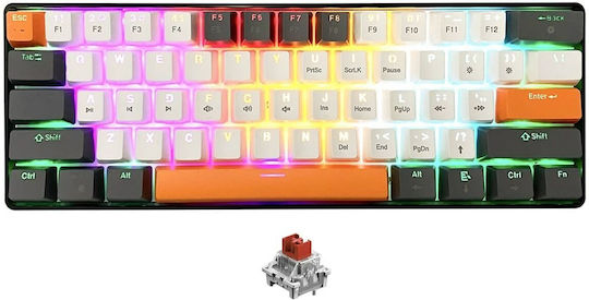 Media-Tech MT1258 Gaming Mechanisches Tastatur 60% mit Cherry MX Rot Schaltern und RGB Beleuchtung (Englisch US)
