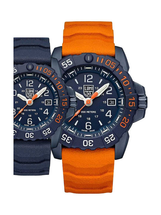 Luminox Xs.3253.cbnsf.set Мъжки часовник Navy Seal Back To Blue 45mm 20atm Luminox Xs.3253.cbnsf.set Мъжки часовник Navy Seal Back To Blue 45mm 20atm