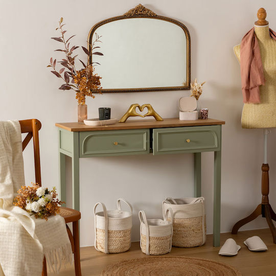 A-s Mohea Wooden Console Table Turquoise L100xW35xH80cm
