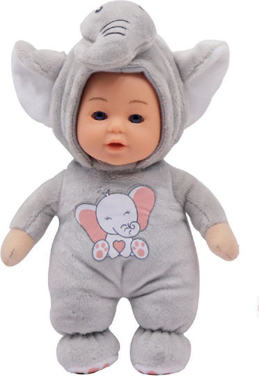 Luna Baby Doll Animal Gray 18 cm (Various Designs) 1pc