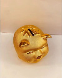 Money Box Plastic Gold