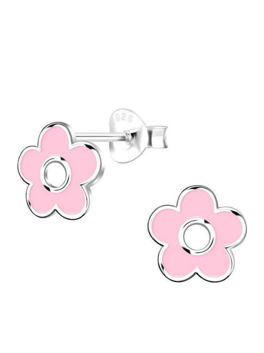 Papoulidis Jewellery Παιδικά Σκουλαρίκια Καρφωτά από Ασήμι
