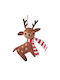 Hanging Ornament Deer Felt Brown