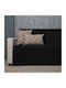 Cotone Cozy Ριχτάρι Διθέσιου Καναπέ Βελουτέ 170x240εκ. Μαύρο 501240