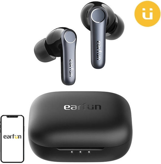 Earfun Air Pro 4 In-ear Bluetooth Handsfree Ακουστικά με Αντοχή στον Ιδρώτα και Θήκη Φόρτισης Μαύρα