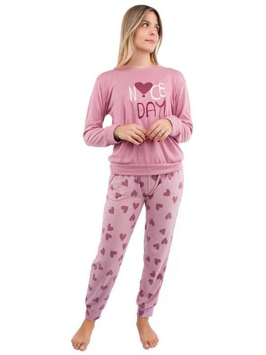 Pijamangel Winter Damen Pyjama-Set Rotten Apple