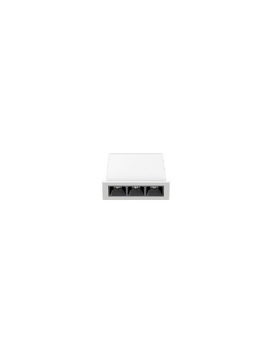 Sun Light Paralelogram Metalic Spot Încorporat cu LED Integrat și Lumină Alb Natural Alb 6.9x3.1cm. 1buc