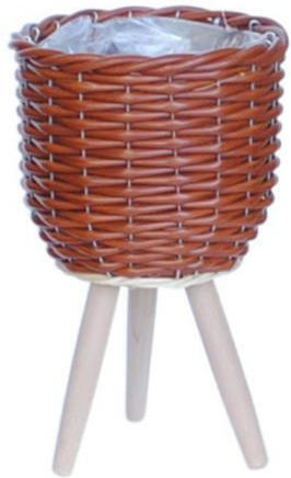 Atmosphera Mod Κασπώ Rattan Καφέ με Βάση 20x20εκ.