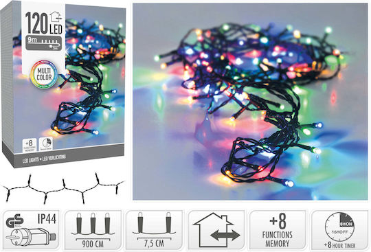 120 Λαμπάκια LED 9μ. Πολύχρωμα σε Σειρά 120 Λαμπάκια LED 9μ. Πολύχρωμα σε Σειρά