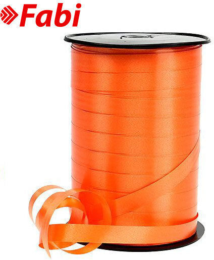 Fabi Hölzernes Band Band Monochrom Orange mit Breite 10mm
