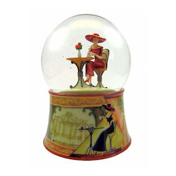 Spieluhr-Welt Christmas Snowball 10x15cm