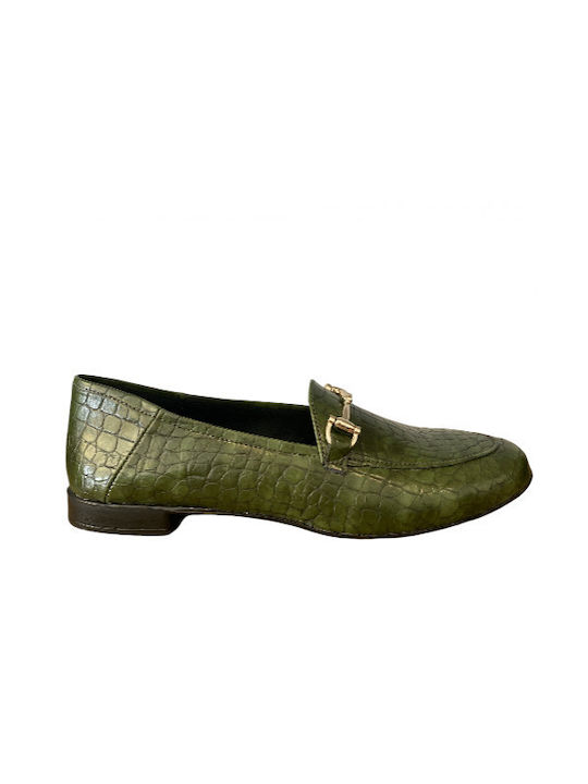 Women's Moccasins in Green Color